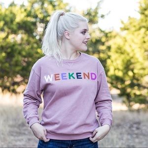 “Weekend” sweatshirt